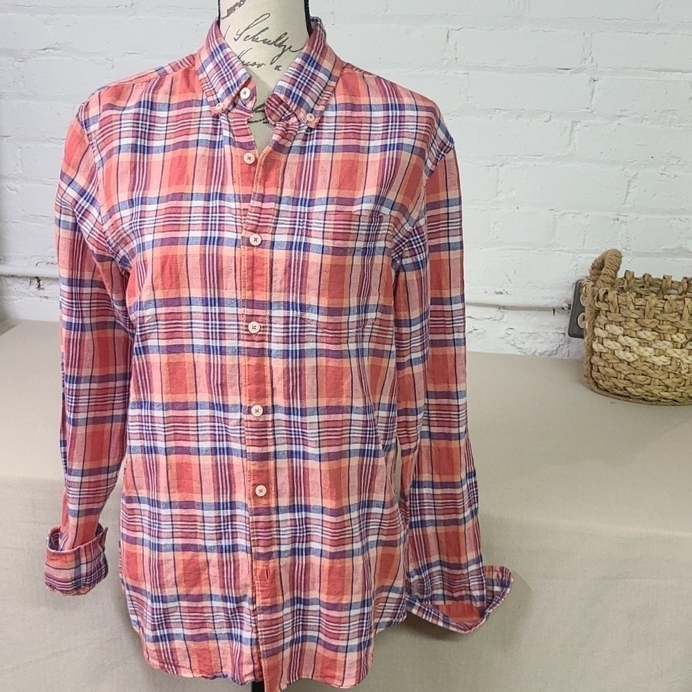 AMERICAN EAGLE LINEN BUTTON DOWN SZ SMALL